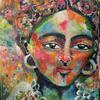 Exotic Kahlo portrait Artist Suzi Clark