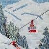 Mosaic of winter ski holiday in tessera (21 cm x 30 cm)
