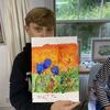 Student during Watercolour Tulips Workshop