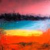 colourful abstracted landscape