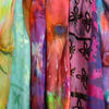Assorted silk and devore scarves