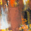 Bena Sienna. 33.5 x  26cm  Acrylic & oil on canvas.Its completely abstract