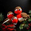 Crochet - "Robin Family" - Photo of 3 Crochet Robins created by Alex.
