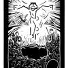 Crucifix, Linocut Print (15x20cm) 