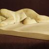 Sleep in Peace 2012 - stoneware, carved wood