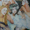 Hecate's friends Edinburgh Festival - oil Painting 