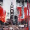 Empire state building16x12inches mixed media on canvas framed