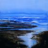 'Blue Horizon' 30cm x 30cm Watercolour Framed £180.00