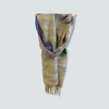 Handwoven scarf in slubby textured cotton
