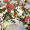 An oil painting or red roses on 3mm board, 76cm x 51cm, framed in a black frame.  Available without frame.
