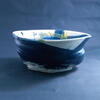 Large blue and yellow bowl, 12cm x 29cm, £500