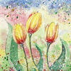 Yellow Tulips - Original Watercolour Painting - Available on Etsy.