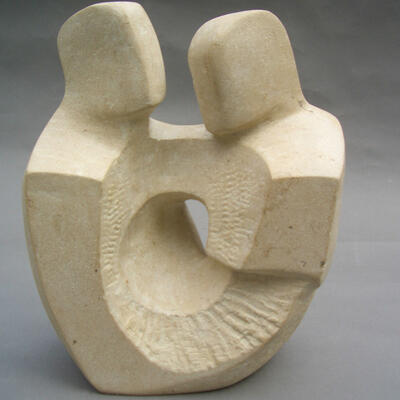 Ancaster stone carving. Height 13in (34cm)