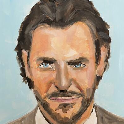 Bradley Cooper Acrylics A4