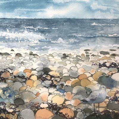 Watercolour - Oh I do love to be beside the seaside