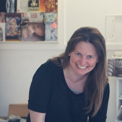 Liz Trumble, in craft studio 