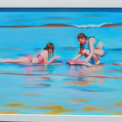 The Tides Out oil painting on canvas framed