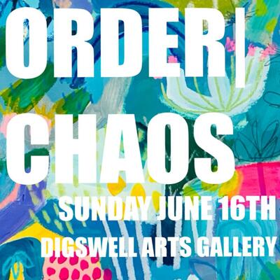 order chaos exhibition interactive workshop collage digswell arts gallery nade simmons june 16th 