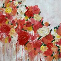 Summer Bouquet, Acrylic on Canvas, 50x70cm 