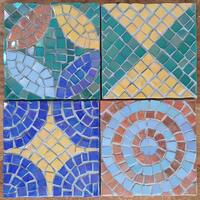 Mosaic abstract - Set of 4 coasters