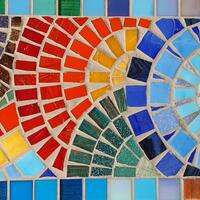 Mosaic abstract circles