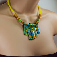 Handmade Polymer Clay Necklace