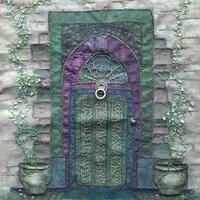 Violet and Green Door