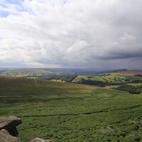 Stanage Edge overlooking Hope Valley, Yorkshire