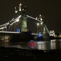 Light Painting Tower Bridge