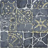 Ancient Floor Tiles 1 - Linocut monoprint 6" x 8"