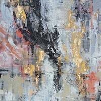 'A calm Chaos' mixed media on canvas