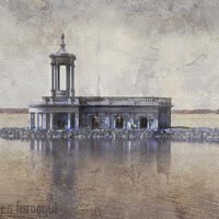 Normantion Church, Rutland Water, Digital limited edition print