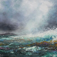 Cross shore Sou'westerly. Oil on canvas 75 x 63cm. Destinations