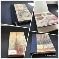 Handmade Sketchbooks with Direct Leaf-Printed Covers
