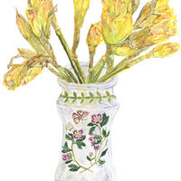 Watercolour of daffodils