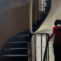 'L'escalier' Oil on Canvas