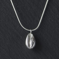 Sterling silver cowrie shell necklace