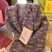 Streptocarpus - hand knitted scarf