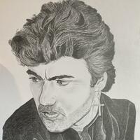 George Michael/ A family member requested I sketch George Michael after seeing some of my other work. Sketching famous faces is one of my favourite things to do, this was done with different grade pencils on A4