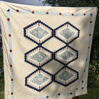 French Toile Inspired Quilt for Laine
