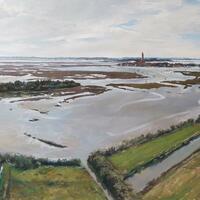 From Torcello, Ruskin's Favourite View, Oil on Canvas
