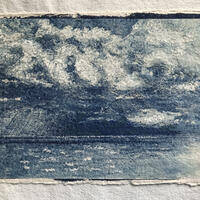 The Coming Storm, cyanotype sun print