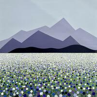 'Highland Meadow' Acrylic on Canvas