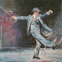 Dancing in The Rain. Acrylic