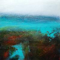 Brume 2, Acrylic and mixed media on canvas, 30 x 30cm, £200