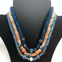 Knitted necklaces