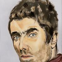 Liam Gallagher Acrylics A4