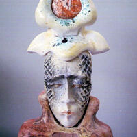 The High Priestess-glazed ceramic