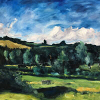 Landscape, oil on canvas, 80x60cm