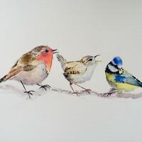 Three Little Birds. Watercolour